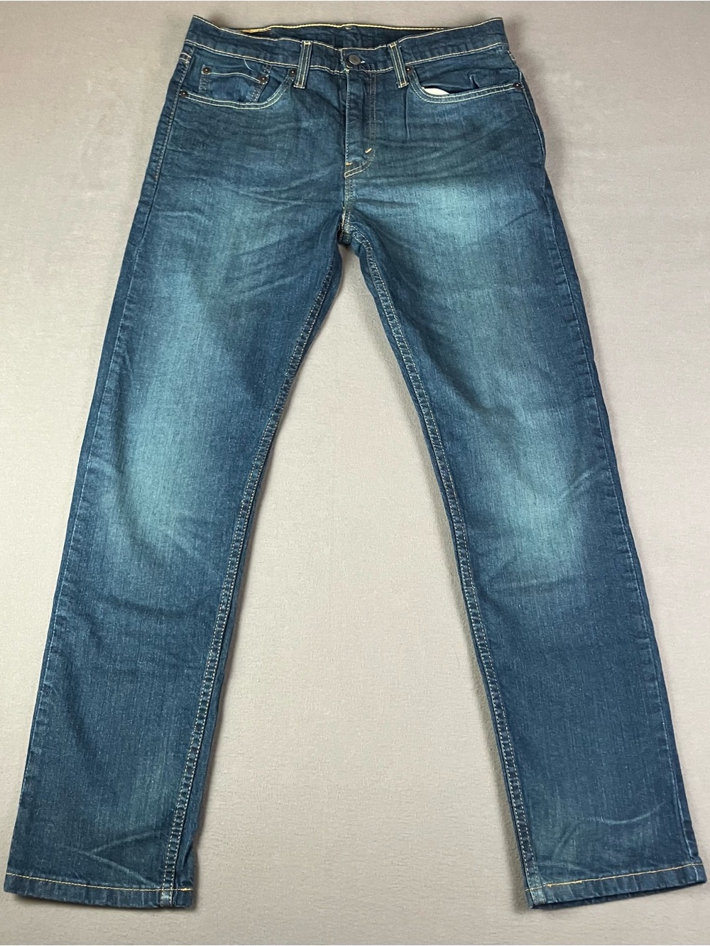Levis 502 Straight Jeans Men’s Size 32x34 Blue Denim Pants Zip Fly